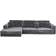 Beliani Lofoten Dark Grey Sofa 350cm 4 Seater