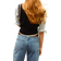 H&M Wide High Jeans - Denimblå