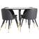 Venture Home Dipp Spisegruppe 115 cm Rund med 4 Velvet Stoler Spisegruppe 115cm 5st