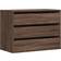 vidaXL Til Hjørne 80x41x58cm Konstrueret Træ Brun Kommode 80x58cm