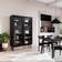 Caso 700 Without LED Black Stained Oak Glass Cabinet 123x191cm