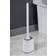 Living and Home Flexible Silicone Toilet Brush and Holder with Detachable Handle