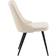 Venture Design Velvet Deluxe Beige/Black Kitchen Chair 89cm 2pcs