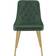 Venture Design Velvet Deluxe Green/Brass Kitchen Chair 89cm 2pcs