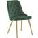 Venture Design Velvet Deluxe Green/Brass Kitchen Chair 89cm 2pcs
