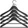 Hay Soft Coat Slim W Bar Black Hanger 44cm 4pcs
