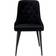 Venture Design Velvet Deluxe Black Kitchen Chair 89cm 2pcs