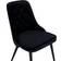 Venture Design Velvet Deluxe Black Kitchen Chair 89cm 2pcs