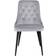 Venture Design Velvet Deluxe Light Grey/Black Kitchen Chair 89cm 2pcs
