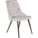 Venture Design Velvet Deluxe Beige/Brass Kitchen Chair 89cm 2pcs