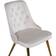 Venture Design Velvet Deluxe Beige/Brass Kitchen Chair 89cm 2pcs