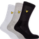 Lyle & Scott Men's Hamilton Socks 3-pack - Grey/Black/Off White