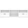 vidaXL 811457 White TV Bench 150x45cm