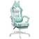 Homcom Gaming Chair With Footrest Light Blue