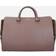 Burberry Banwell Medium Leather Check Canvas Satchel - Grey