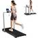 Sportnow Folding Treadmill Under Desk Walking Pad with Incline Silver Tone
