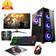 Computek Fast Gaming Intel i5 16GB RAM 1TB HDD& 128GB SSD GT730 4GB 22" Monitor PC Bundle & Speaker