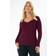 Yours Curve Sweetheart Neck Jumper Plus Size - Burgundy