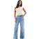 New Look Petite Adalae Wide Leg Jeans - Light Blue