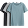 H&M T-shirts 3-Pack - Turquoise/Grey Marl (0568593069)