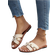 Shein Korean Style Casual Flat Sandals, Women's Open Toe Slippers For Summer - Beige