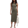 Lululemon All Aligned Geripptes Midi-Kleid Für Frauen - Army Green