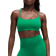 Lululemon Wunder Train Racer-BH Mit Trägern Leichter Halt C D Cups - Raceway Green