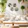 Shein 4 Pcs Boho Green Wall Art Wooden Bohemian Wood Plant Wall Sign Decor Hanging Art Plaque Sign Decor Multicolour Wall Decor 4pcs