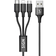 SiGN 3-i-1 Kabel USB-C, Micro-USB, 5V, 3A 0.2m