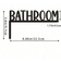 Shein 1pc Modern Wooden Toilet Door Sign Black Wall Decor