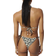 H&M Push Up Triangle Bikini Top - White/Black Floral