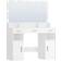 HEXCELEN Vanity Desk with Mirror LED White Dressing Table 40x108cm