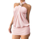 Shein Aloruh Women's Y2K Edgy Sexy Bodycon Crop Top Metallic Buttons Decor Halter Backless Mini Dress
