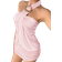 Shein Aloruh Women's Y2K Edgy Sexy Bodycon Crop Top Metallic Buttons Decor Halter Backless Mini Dress