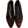 H&M Dam Spetsiga Ballerinaskor - Brun/Leopardmönstrad