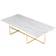 OX Denmarq Ninety 30 White/Brass Coffee Table 60x120cm