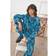 Warehouse Tony Oversized Printed Denim Shirt - Mid Blue