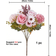 Shein 1pc/3pcs Artificial Flowers Fake Roses Flower Bouquet Silk Daisy Dandelion Flowers Bulk For Wedding Home Party Decoration Table Centerpieces Pink Artificial Plant 3pcs