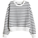 H&M Crew Neck Sweatshirt - White/Striped (1228171011)