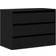 vidaXL 868902 Black Oak Chest of Drawer 80x58cm