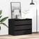 vidaXL 868902 Black Oak Chest of Drawer 80x58cm
