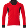 Mascot 18584-962 Accelerate Hoodie with Zipper - Traffic Red/Black