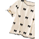 Shein Tween Girls Pajama Set Apricot Butterfly Pattern - Black