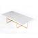 OX Denmarq Ninety 40 White/Brass Coffee Table 60x120cm