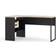 Tvilum Function Plus Corner Matte Black/Oak Writing Desk 81x145.1cm