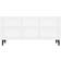 vidaXL 805950 White TV Bench 103.5x50cm
