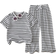Shein Young Girl Casual Textured Stripe T-shirt Flared Pants Set - Summer