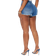 Fashion Nova Just My Type Ripped Stretch Denim Shorts - Medium Wash