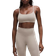 Lululemon Wunder Train Racer-BH Mit Trägern Leichter Halt C D Cups - Warm Ash Grey