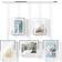 Umbra Exhibit Picture Gallery Set Chrome Photo Frame 79x70cm
